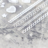 5D Nail Sticker - Heart Sweater